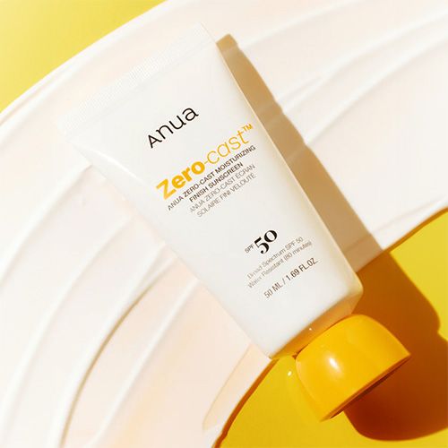 Anua Zero-Cast Moisturizing Finish Sunscreen SPF50 - 50gr