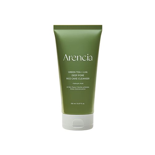 Arencia Green Tea + LHA Deep Pore Rice Cake Cleanser - 150g
