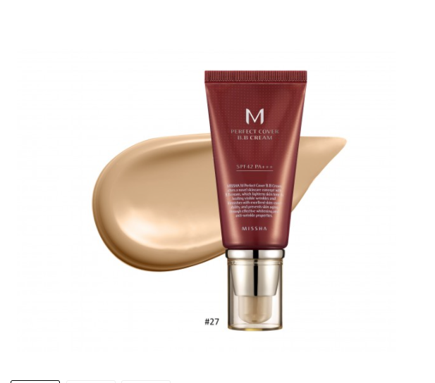 Missha M Perfect Cover Bb Cream Spf42/Pa+++ (No.27/Honey Beige) - 50 ml