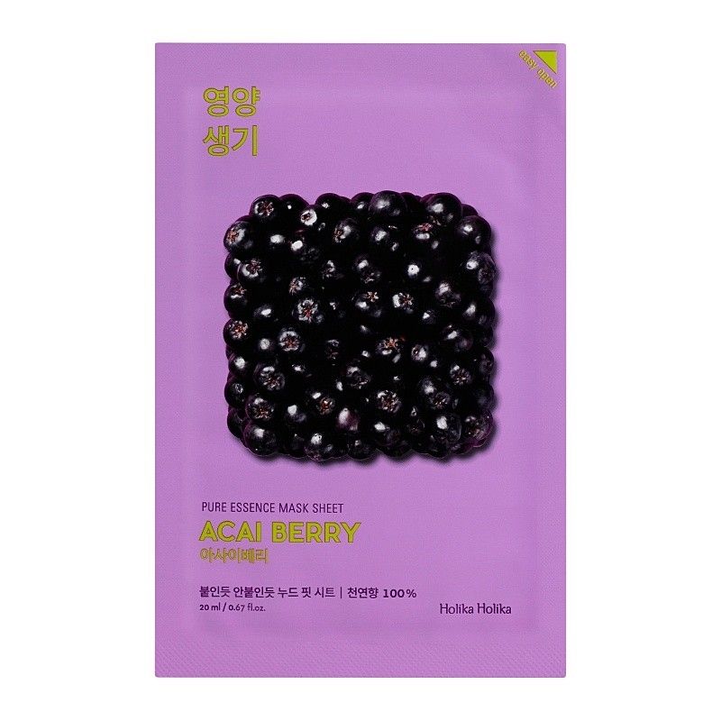 Holika Holika Pure Essence Mask Sheet -Acai Berry-20ml