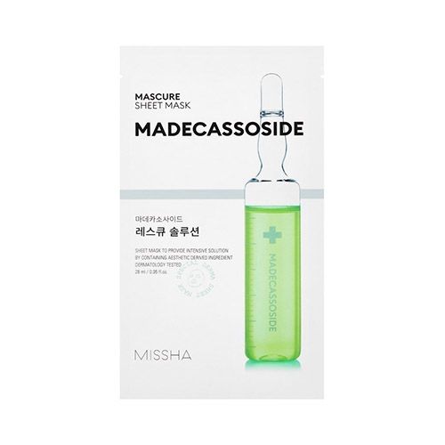 Missha Mascure Rescue Solution Sheet Mask - Madecassoside - 27ml