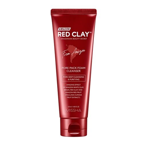 Missha Amazon Red Clay™ Pore Pack Foam Cleanser - 120ml