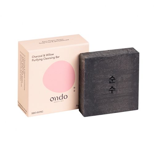 Ondo Charcoal & Willow Purifying Cleansing Bar - 70g
