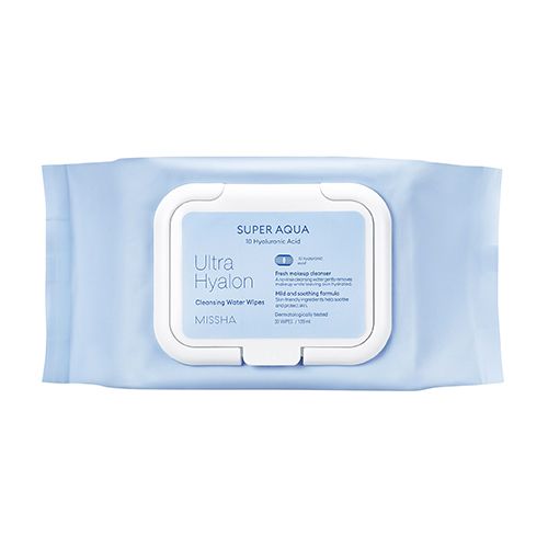 Missha Super Aqua Ultra Hyalron Cleansing Water Wipes - 30pcs