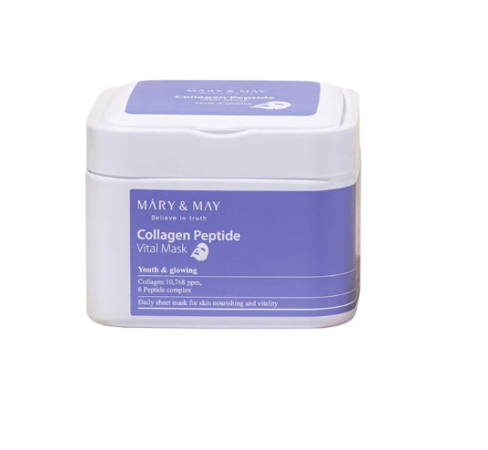 Mary&May Collagen Peptide Vital Mask - 30pcs