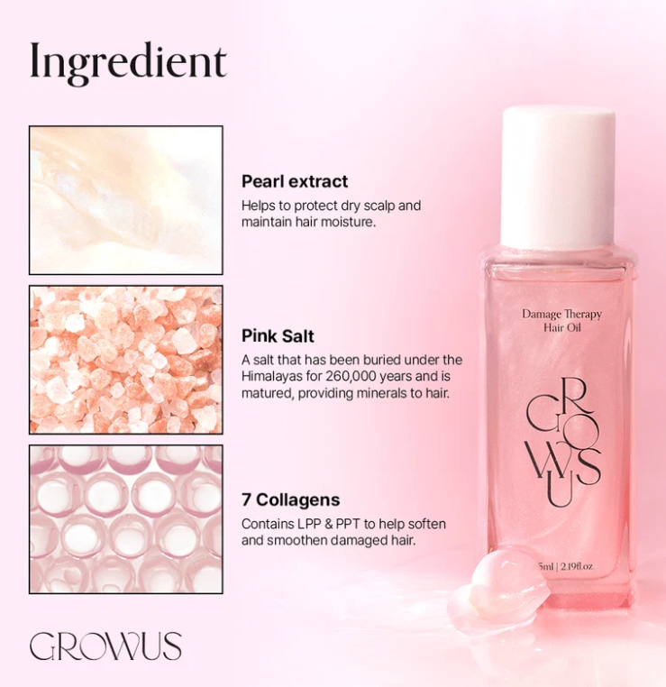 Growus Damage Therapy Hair Oil 65ml