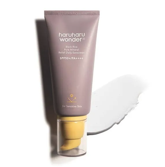 HaruHaru Black Rice Pure Mineral Relief Daily Sunscreen Light SPF50 PA++++ - 50ml