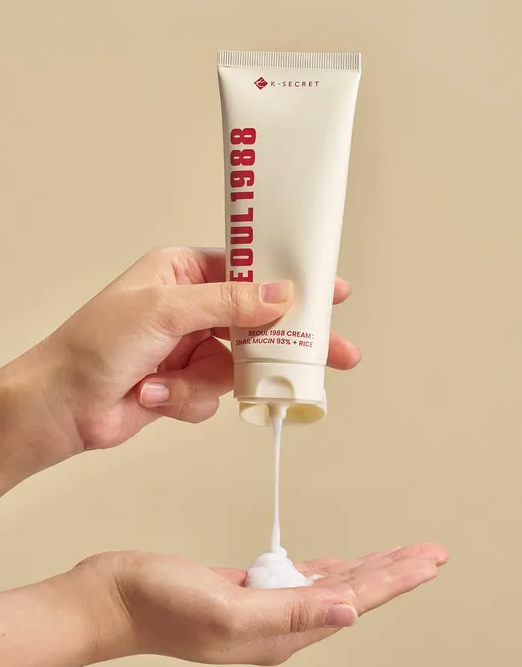 K-Secret Seoul 1988 Cream: Snail Mucin 93% + Rice - 100ml