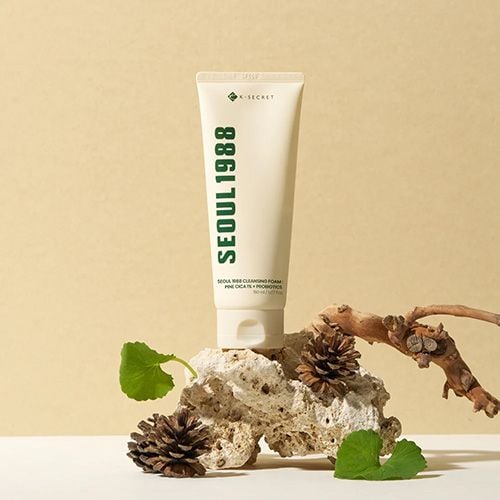 K-Secret Seoul 1988 Cleansing Foam: Pine Cica 1% + Probiotics - 150ml