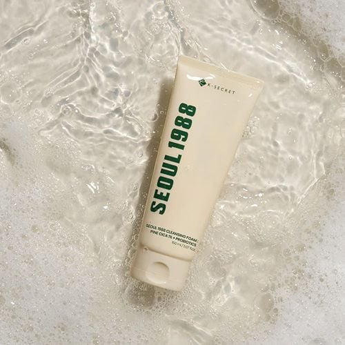 K-Secret Seoul 1988 Cleansing Foam: Pine Cica 1% + Probiotics - 150ml