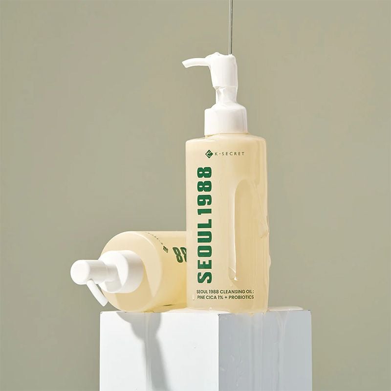 K-Secret Seoul 1988 Cleansing Oil: Pine Cica 1% + Probiotics - 200ml