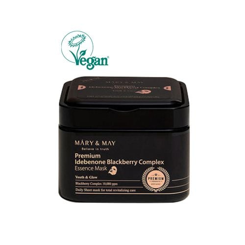 Mary&May Premium Idebenone Blackberry Complex Ampoule Mask - 20ea 