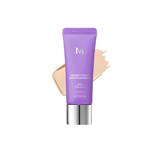 Missha M Perfect Cover Serum Bb Cream Spf 50+ Pa++++ #21 Light Beige - 20ml