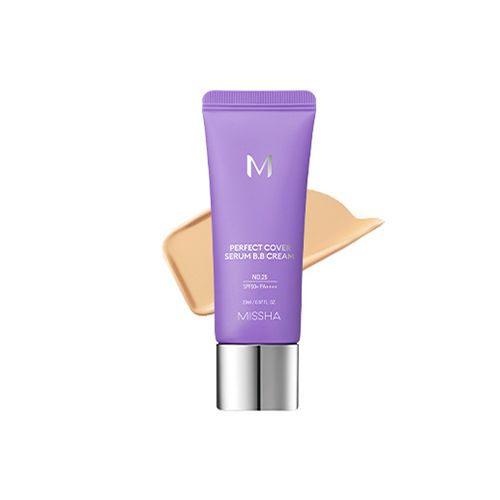 Missha M Perfect Cover Serum Bb Cream Spf 50+ Pa++++ #25 Warm Beige - 20ml