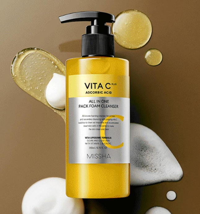 Missha Vita Plus All In One Pack Foam Cleanser 200ml