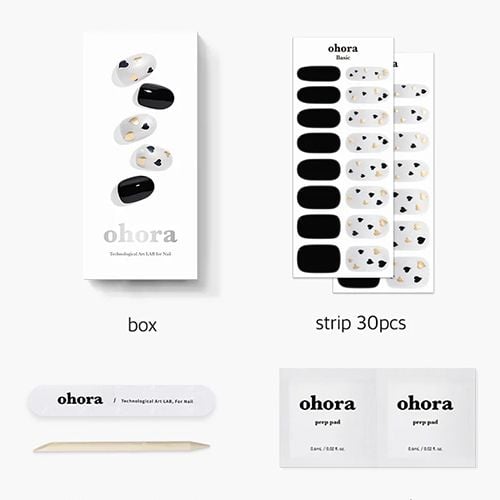 Ohora Semi Cured Gel Nail Strips N Date Night - 30ea