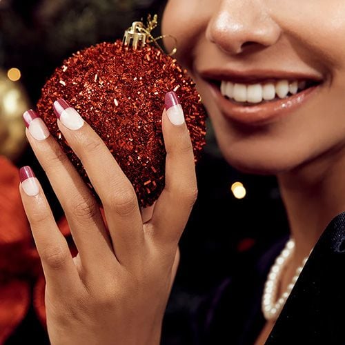 Ohora Semi Cured Gel Nail Strips - N Santa Baby - 30ea