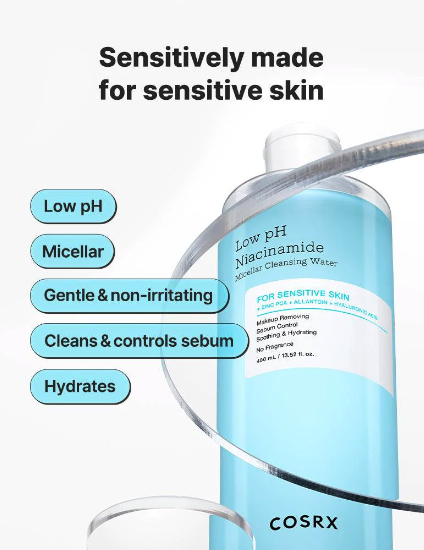 Cosrx Low Ph Niacinamide Micellar Cleansing Water - 400ml