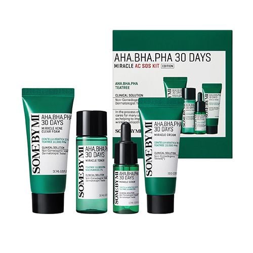 SomebyMi Aha-Bha-Pha 30Days Miracle AC SOS Kit - 4pcs