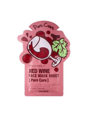 TonyMoly I'm Real Red Wine Mask Sheet Pore Care - 20 ml 