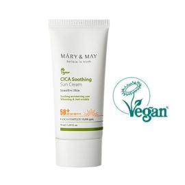 Mary&amp;May Cica Soothing Sun Cream Spf50+ Pa++++ - 50ml