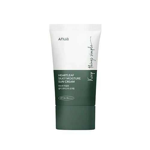 Anua Heartleaf Silk Moisture Sun Cream Spf 50+ Pa++++ - 50ml