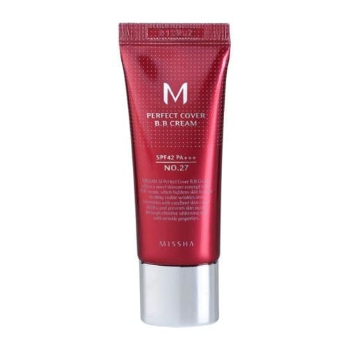 Missha M Perfect Cover Bb Cream Spf42/Pa+++ (No.27/Honey Beige) - 20ml Mini Taglia
