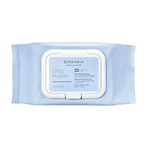 Missha Super Aqua Ultra Hyalron Cleansing Water Wipes - 30pcs