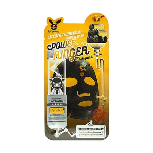 Elizavecca Black Charcoal Honey Deep Power Ringer Mask - 23ml
