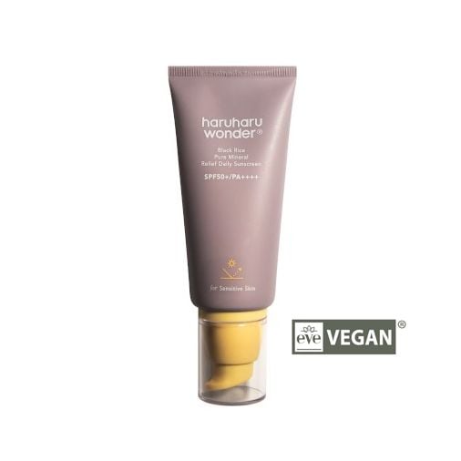 HaruHaru Black Rice Pure Mineral Relief Daily Sunscreen Light SPF50 PA++++ - 50ml