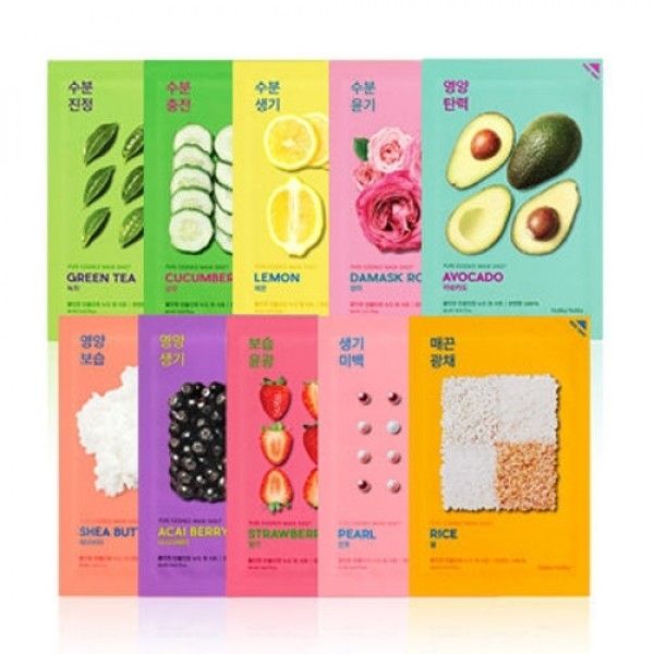 Holika Holika Pure Essence Mask Sheet - 10 x Maschere in Tessuto