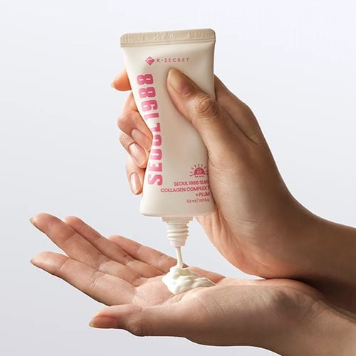 K-Secret Seoul 1988 Sun: Collagen Complex7 + Plum Spf50+Pa++++ - 50ml