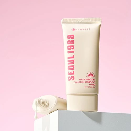 K-Secret Seoul 1988 Sun: Collagen Complex7 + Plum Spf50+Pa++++ - 50ml