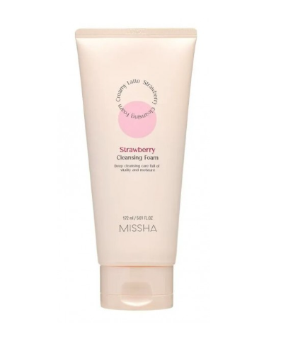 Missha Creamy Latte Cleansing Foam Strawberry- 172 ml 