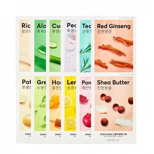Missha Airy Fit Sheet Mask - 5 x Maschere in Tessuto