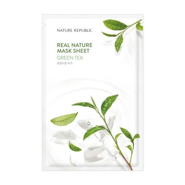 Nature Republic Real Nature Green Tea Mask Sheet - 23ml