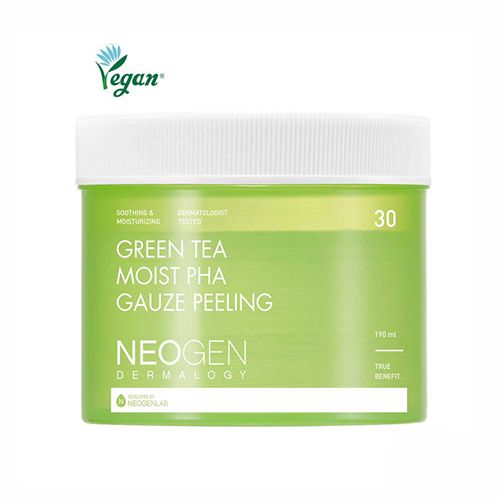 Neogen Dermalogy Green Tea Moist Pha Gauze Peeling – 30 Pads